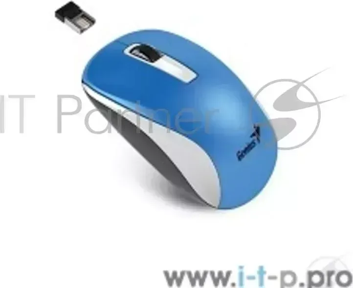 Мышь беспроводная GENIUS NX 7010 WH Blue Metallic style. 2.4Ghz wireless BlueEye mouse 1200 dpi powerful BlueEye AA x 1