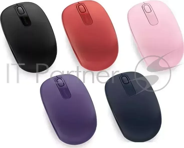 Мышь беспроводная MICROSOFT Mobile Mouse 1850 черный оптическая 1000dpi USB для ноутбука 2but .