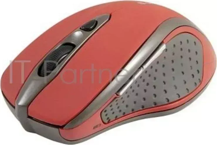 Мышь беспроводная DEFENDER Safari MM 675 / оптическая / 5 колесо кнопка / 800/1200/1600 dpi / USB /красный.