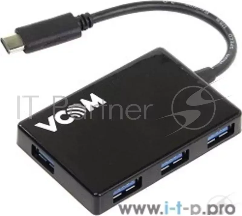 Кабель VCOM DH310 USB Type Cm концентратор 4 port USB3.0 microUSB Bf