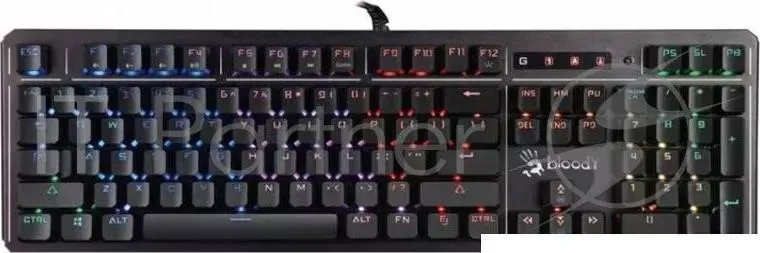 Клавиатура A4 B975 механическая черный USB Gamer LED (подставка для запястий) A4TECH A4