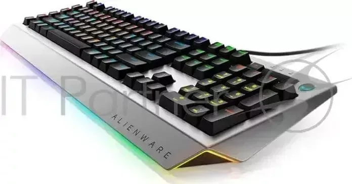 Клавиатура DELL Alienware PRO AW768 механическая серебристый/черный USB Multimedia Gamer LED