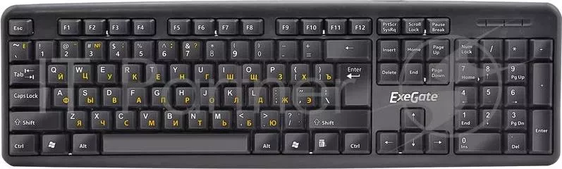 Клавиатура Exegate LY-331L USB, Black, 104кл, большой Enter, шнур 2м (EX263906RUS)