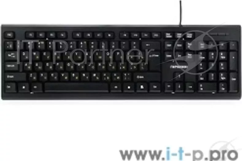 Клавиатура ГАРНИЗОН GK 120, USB, черный, поверхность карбон