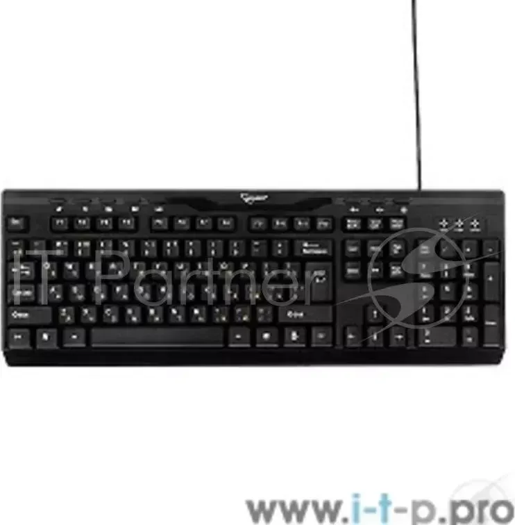 Клавиатура GEMBIRD KB 8335UM BL, USB, черный, 104 клавиши 8 доп. клавиш, кабель 1.5 метра