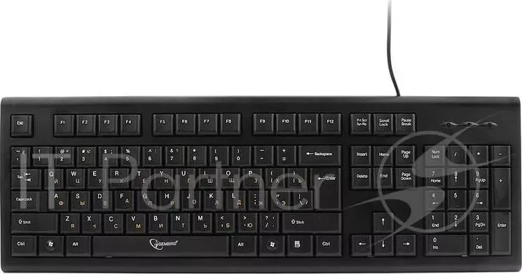 Клавиатура GEMBIRD KB 8353U BL, черный, USB, 105 клавиши
