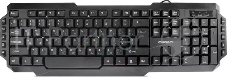 Клавиатура CROWN CMK-314 (10 мультимедийных клавиш, 104 клавиши, выделенные клавиши управления, USB)