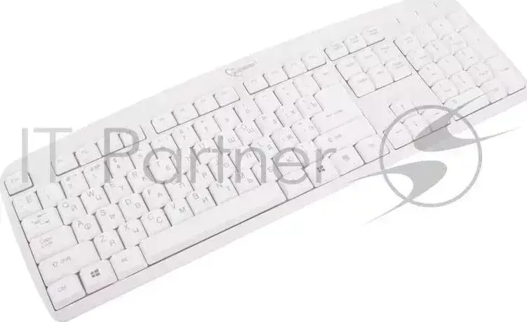 Клавиатура GEMBIRD KB-8350U, USB, белый, лазерная гравировка символов