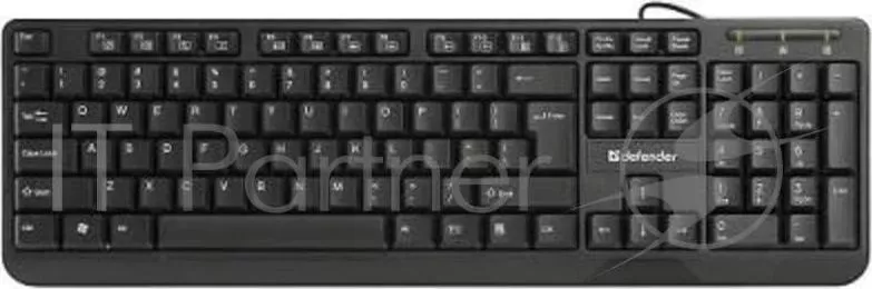 Клавиатура Keyboard DEFENDER OfficeMate HM-710 RU черный, Проводная клавиатура, полноразмерная 45710 DEFENDER HM 710