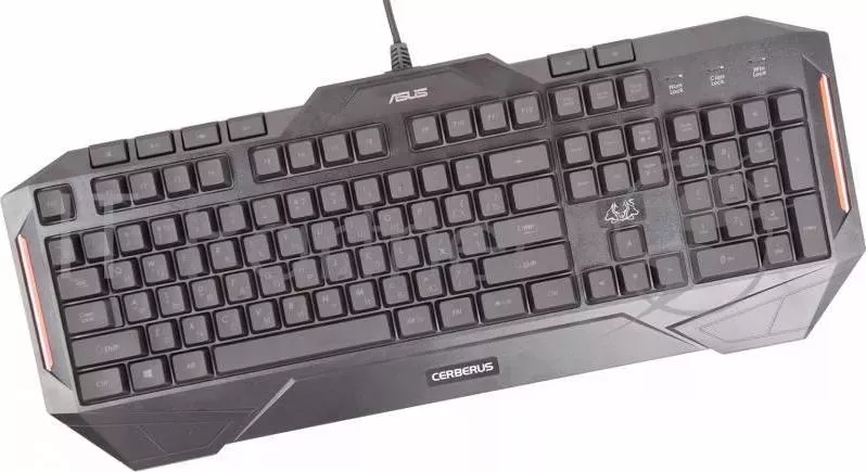 Клавиатура Asus CERBERUS черный USB Multimedia LED