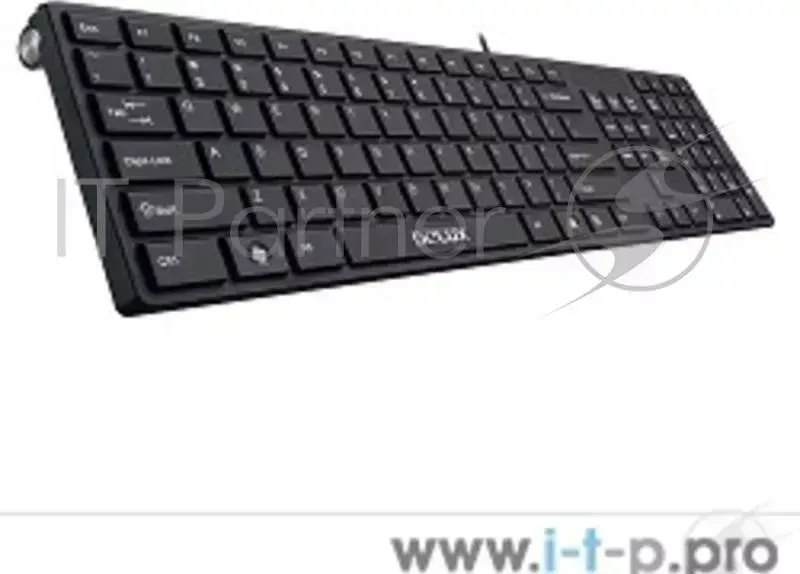 Клавиатура DELUX "K1000" Ultra-Slim, USB (черная)