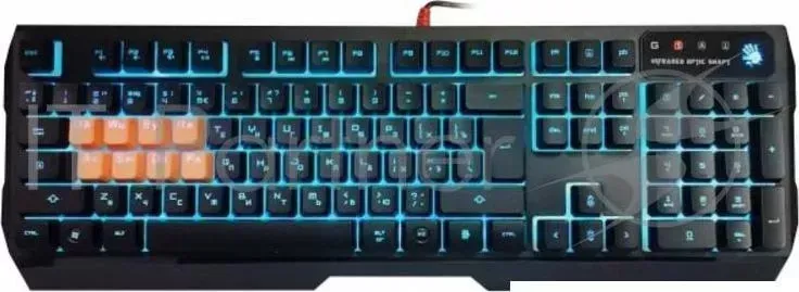 Клавиатура A4 Bloody B188 черный USB Multimedia Gamer LED A4TECH подставка для запястий