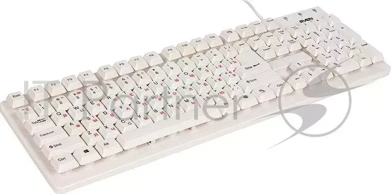 Клавиатура Keyboard SVEN Standard 301 USB белая