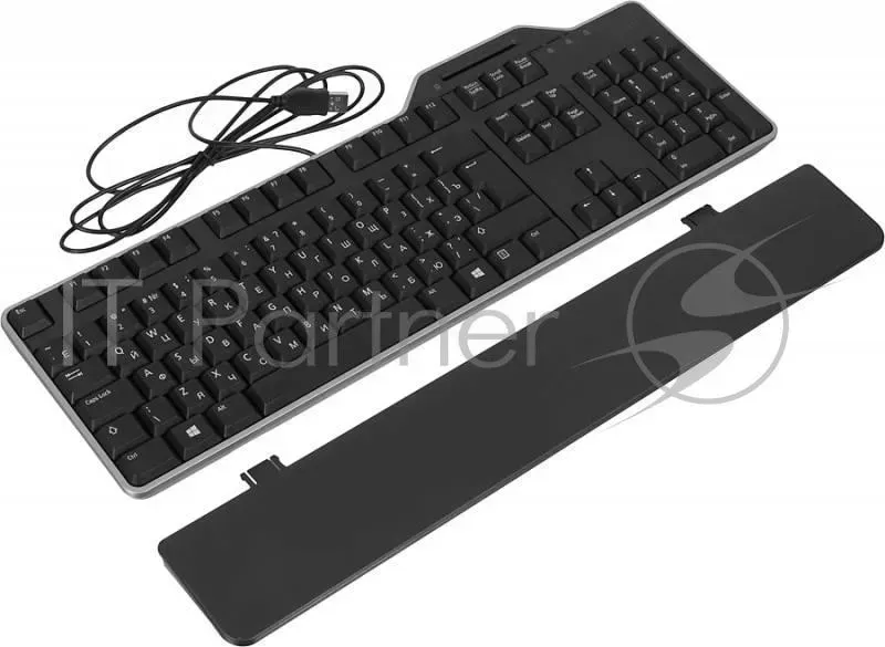 Клавиатура DELL KB 813 with SmartCardReader черный USB подставка запястий