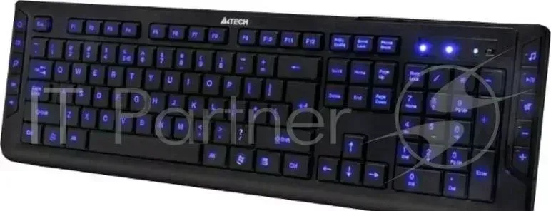 Клавиатура Keyboard A4TECH KD 600L BLUELIGHT USB 114 клавиш, мультимедиа, X Slim, подсветка