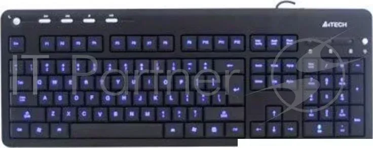 Клавиатура Keyboard A4TECH KD 126 1 USB Черный син. подсветка