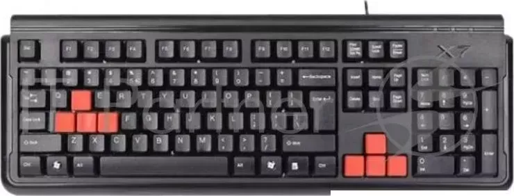 Клавиатура Keyboard A4TECH G300, черная, PS/2, водонепроницаемая