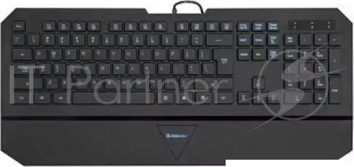 Клавиатура проводная DEFENDER Oscar SM 660L USB B Чер ProRUS 104 6кн, подсветка, 13 доп.функций.