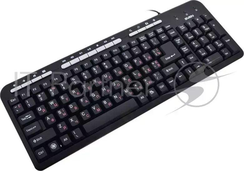 Клавиатура Keyboard SVEN Standard 309M USB чёрная SV-03100307UB SVEN standart black