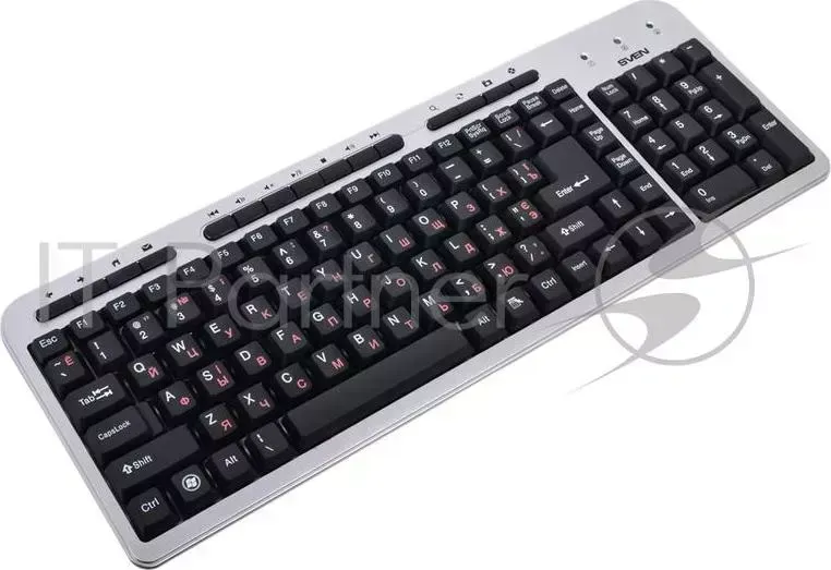 Клавиатура Keyboard SVEN Standard 309M USB серебро SV-03100309US SVEN standart Silver