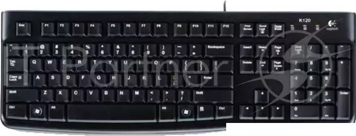 Клавиатура проводная LOGITECH K120 for business, USB 920 002522 Черный