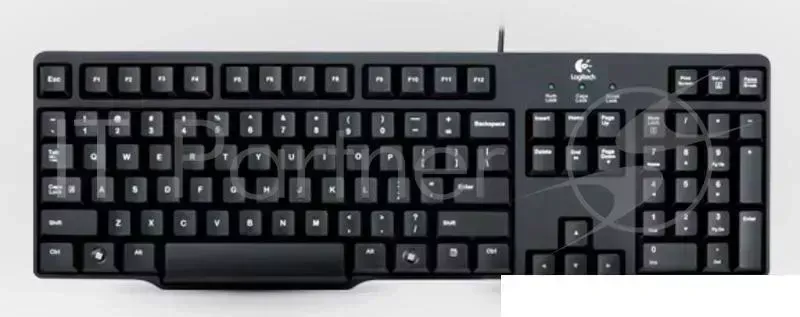 Клавиатура LOGITECH K100 Classic черный PS/2