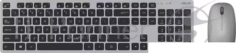 Клавиатура + мышь Asus W5000 клав:серый/черный мышь:серый USB беспроводная Multimedia ASUS + :серый бес