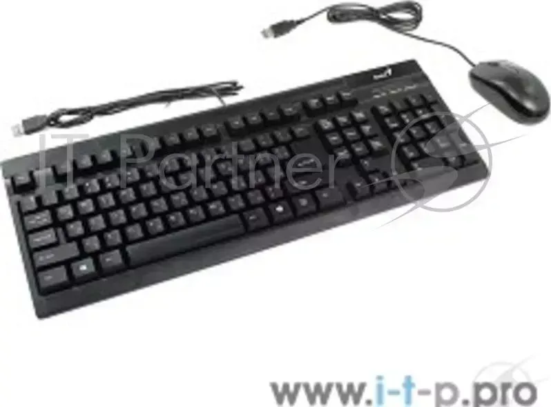 Клавиатура + мышь KM-125, Black, USB, Wired KB+Mouse Combo (KB-125 + DX-120) GENIUS Комплект KM 125, KB Mouse KB 125 DX 120