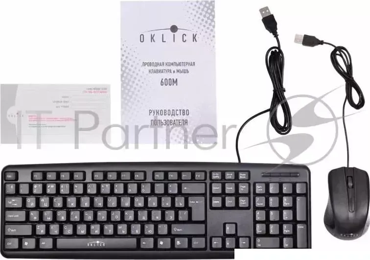 Клавиатура + мышь OKLICK 600M black USB