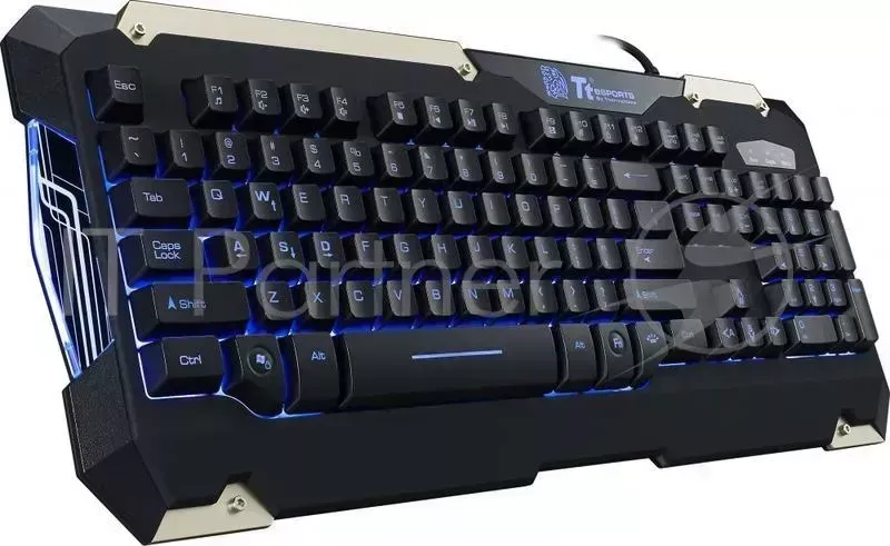 Клавиатура + мышь Keyboard&Mouse Tt eSPORTS Commander Combo Black KB-CMC-PLBLRU-01 {комплект клавиатура/мышь, подсветка} Tt eSports + Tt