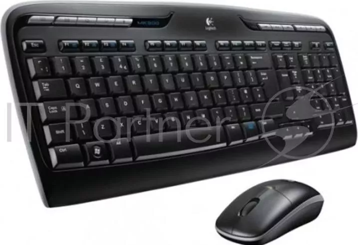Клавиатура + мышь LOGITECH MK330 клав:черный :черный USB бес Multimedia