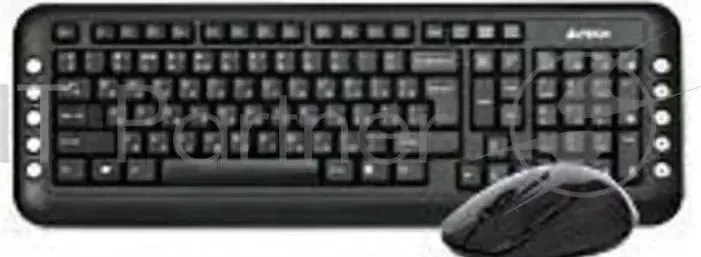 Клавиатура + мышь A4TECH W 7200N, USB (черный), 2.4G наноприемник A4TECH Комплект A4 7200N GL 100 G7 630N wireless desktop