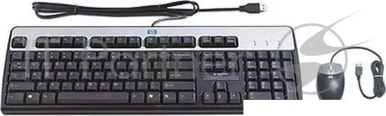 Клавиатура + мышь HPE 638214-B21 USB BFR-PVC RU Kit Hewlett-Packard Комплект: и HP Keyboard and Optical Mouse Russian