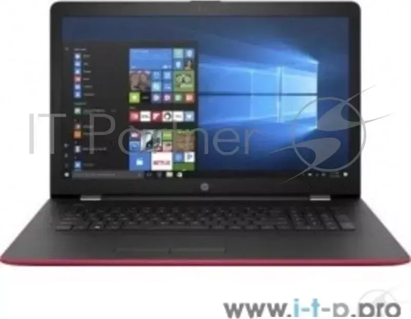 Ноутбук Hewlett-Packard HP17-bs022ur 17.3"(1600x900)/Intel Pentium N3710(1.6Ghz)/4096Mb/1000Gb/DVDrw/Ext:Radeon 520 2GB(2048Mb)/Cam/BT/WiFi/41WHr/war 1y/2.5kg/Empress