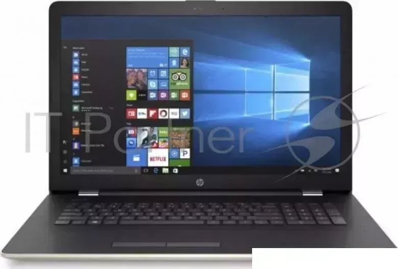 Ноутбук Hewlett-Packard HP17-bs021ur 17.3"(1600x900)/Intel Pentium N3710(1.6Ghz)/4096Mb/1000Gb/DVDrw/Ext:Radeon 520 2GB(2048Mb)/Cam/BT/WiFi/41WHr/war 1y/Silk Gold/W10