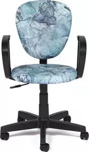 Кресло офисное TetChair СН413 ткань, карта на синем