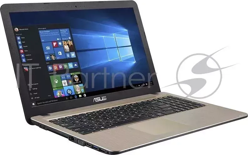 Ноутбук ASUS X540YA-DM686T AMD E1-6010 (1.35)/4G/128G SSD/15.6" FHD AG/Int:AMD Radeon R2/noODD/BT/Win10 Chocolate Black