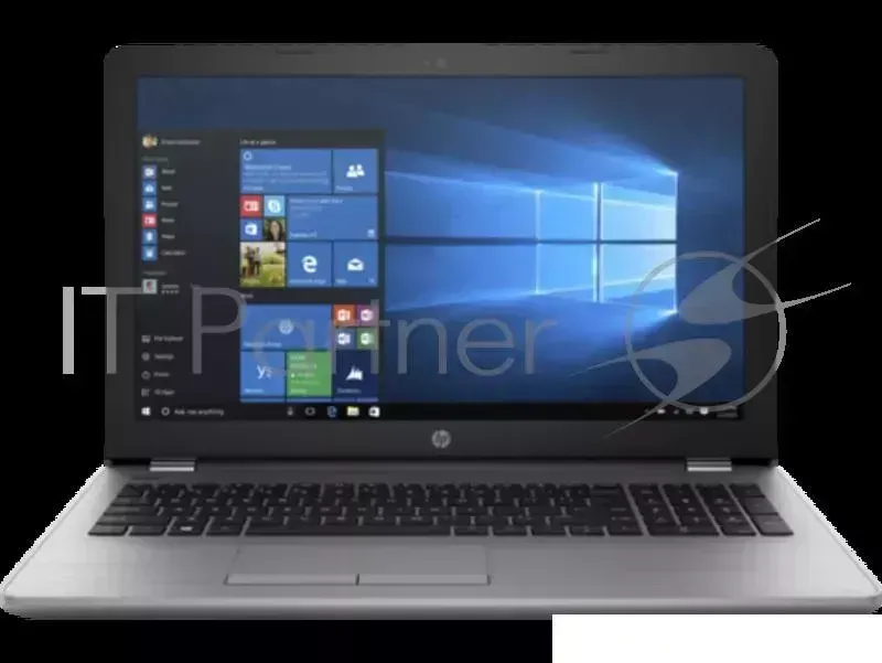 Ноутбук Hewlett-Packard HP 250 G6 <2LB99EA> i3-6006U (2.0)/4Gb/256Gb SSD/15.6"FHD AG/Int Intel HD 520/DVD-RW/BT/Win10 Pro/Silver