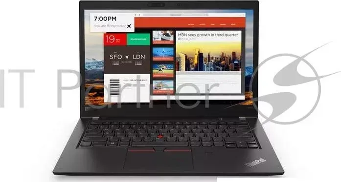 Ноутбук LENOVO ThinkPad T480s 14" 1920x1080 IPS /Intel Core i5 8250U 1.6Ghz /8192Mb/256SSDGb/noDVD/Int:Intel HD/Cam/BT/WiFi/4G/57WHr/war 3y/1.32kg/black/W10Pro 3 c