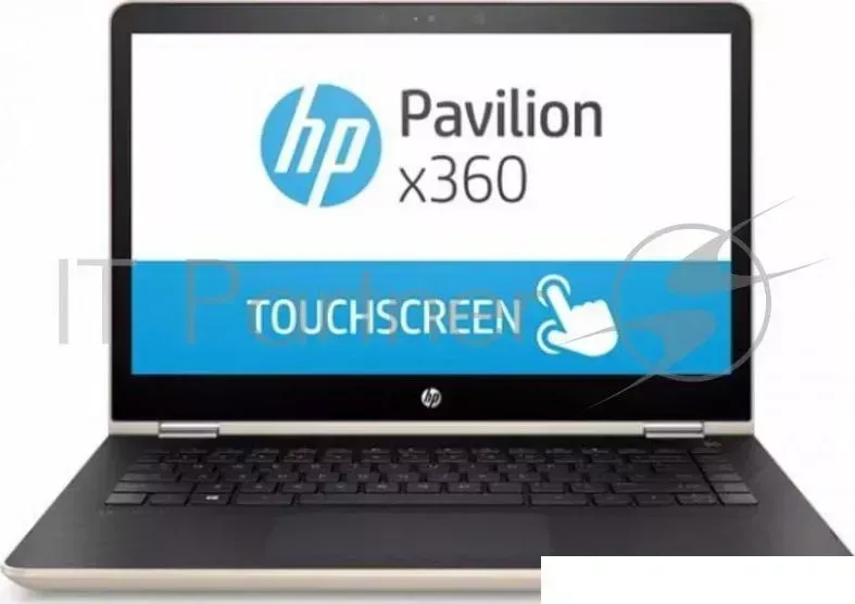 Ноутбук Hewlett-Packard HP Pavilion x360 14-ba017ur 14"(1920x1080)/Touch/i3 7100U(2.4Ghz)/6144Mb/500Gb/noDVD/GeForce 940MX(2048Mb)/Silk Gold/W10 + трансформер