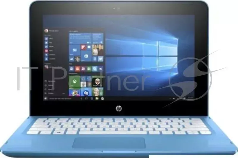 Ноутбук Hewlett-Packard HP Stream 11x360 11-aa008ur 11.6"(1366x768)/Touch/Intel Celeron N3060(1.6Ghz)/2048Mb/32Gb SSDGb/noDVD/Int:Intel HD Graphics/Cam/BT/WiFi/41WHr/