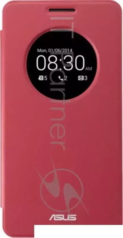 Чехол Asus для Zenphone A600 PF-01 VIEW FLIP COVER/A600/RED/6/10 красный (90XB00RA-BSL0Q0)