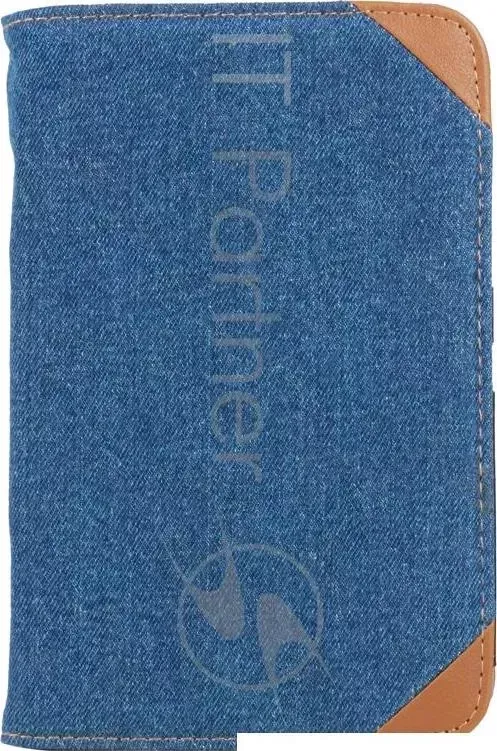 Чехол IT BAGGAGE для планшета Samsung Galaxy tab 7" P3100/P3110 искус. кожа Jeans черный/синий ITSSGT7208-4 IT Baggage IT 7"
