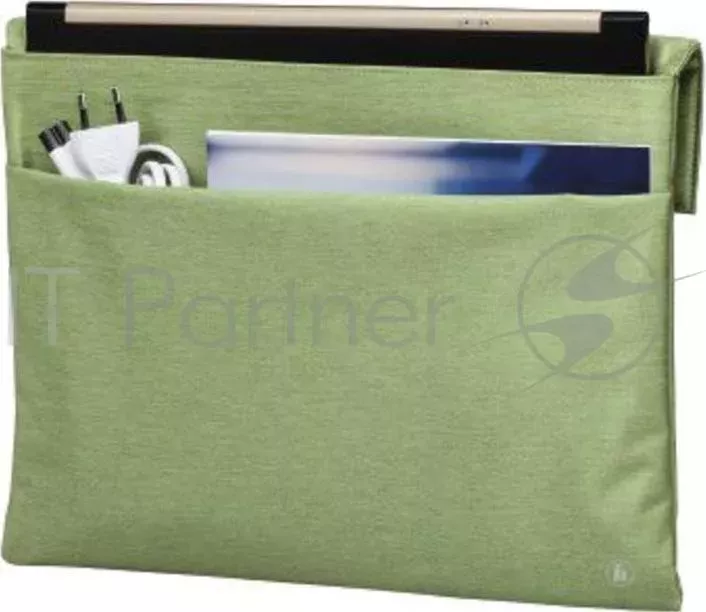 Чехол для ноутбука 13.3" Hama Slide зеленый ткань (00101732)