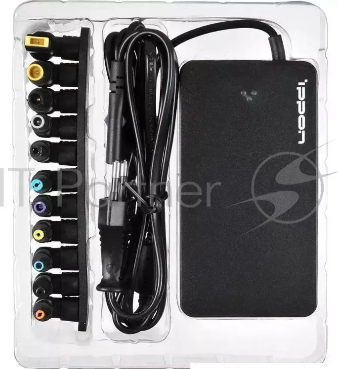 Блок питания IPPON S90U автоматический 90W 15V 19.5V 8 connectors 5A 1xUSB 2.1A от бытовой электросети индикатор