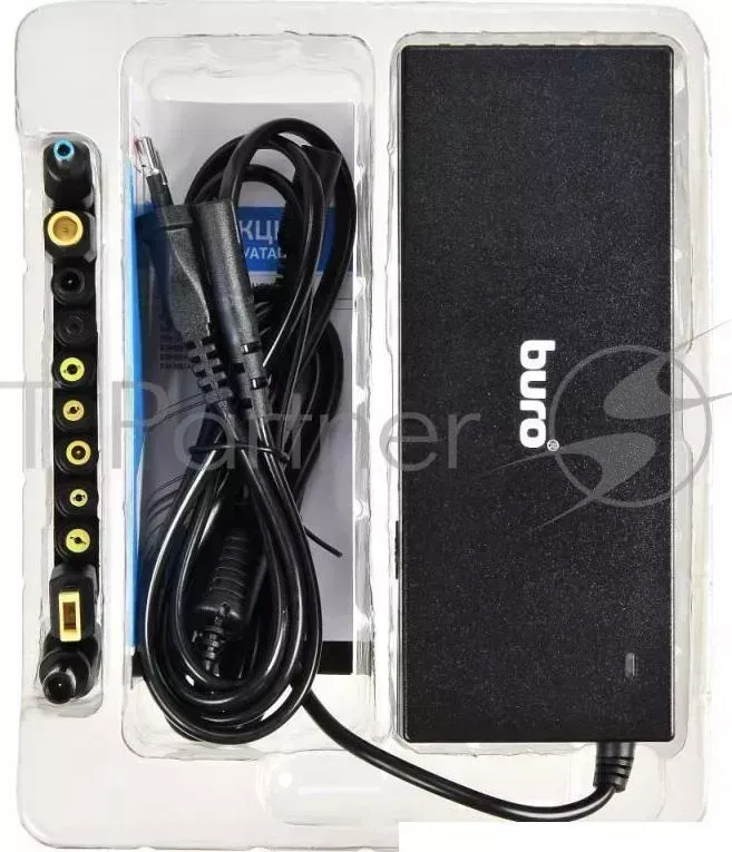 Блок питания Buro BUM-1129М120 ручной 120W 12V-24V 11-connectors 1xUSB 1A от бытовой электросети BURO BUM 1129М120 1м