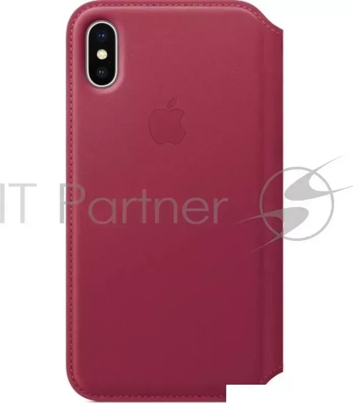 Чехол для iPhone X iPhone X Leather Folio - Berry APPLE X X -