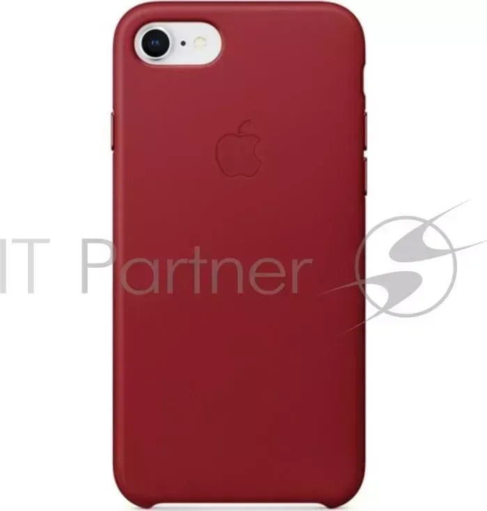 Чехол APPLE Leather Case для iPhone 8/7, цвет PRODUCT RED красный