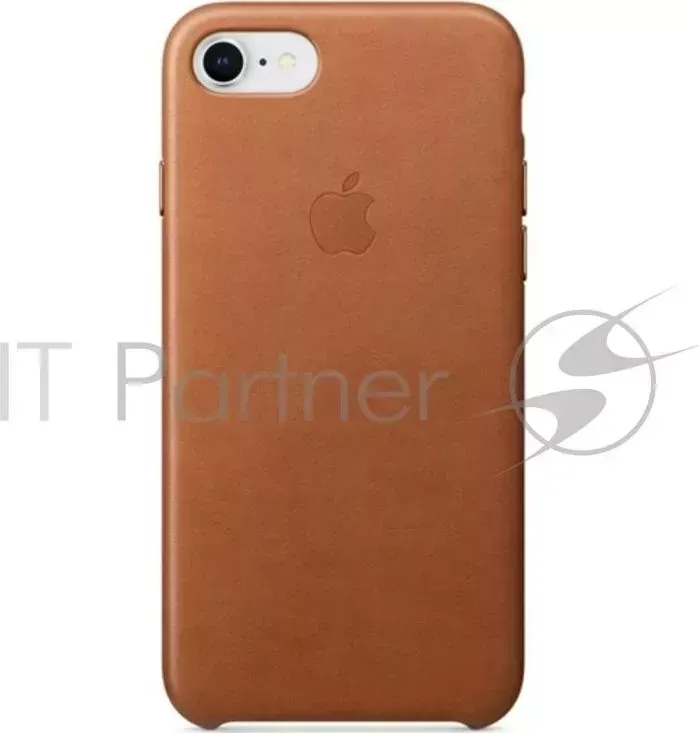 Чехол APPLE Leather Case для iPhone 8/7, цвет Saddle Brown золотисто коричневый