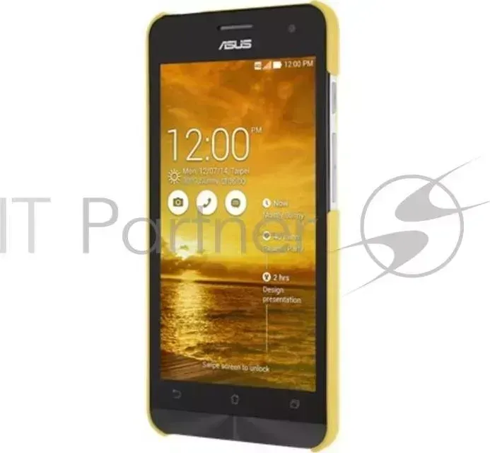 Чехол Asus для Zenphone A500 PF-01 желтый COLOR CASE/A500CG_A500Kl/YL (90XB00RA-BSL2J0)